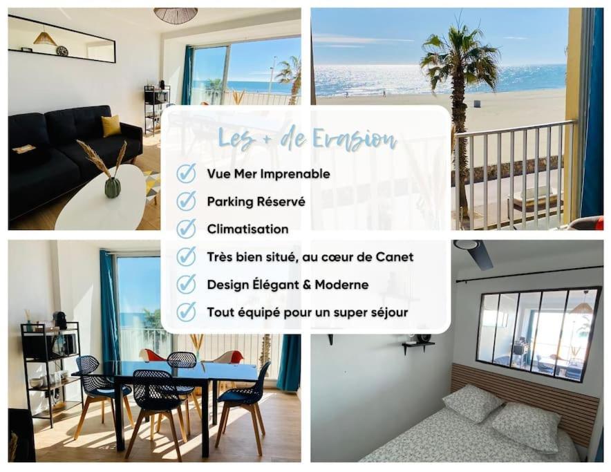Evasion - Superbe Vue Mer ! Canet-en-Roussillon Bagian luar foto